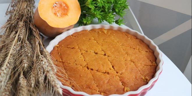 Рецепт элементарного постного манника с тыквой и апельсином