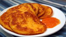 Рецепт Домашних тыквенных оладий с яблоками