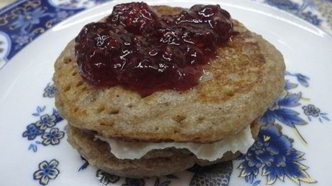 Рецепт Гречневых оладий с творожным сыром