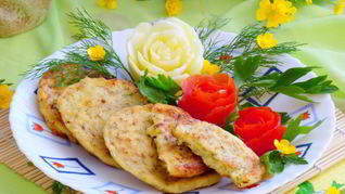 Рецепт Кабачкова-сырных оладьи