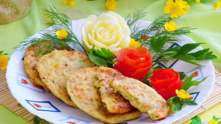 Рецепт Кабачкова-сырных оладьи