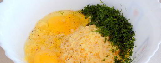 Шаг 1: кабачкова-сырных оладьи