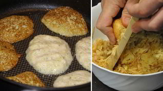 Рецепт Кабачковых оладий с картофелем