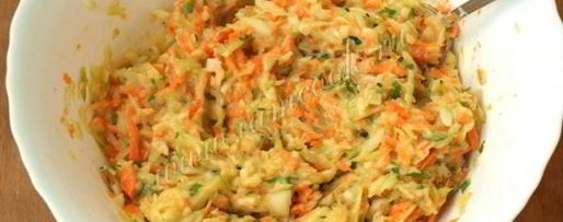 Шаг 5: кабачковых оладий с морковью