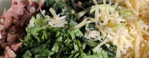 Шаг 1: кабачковых оладий с сыром, беконом и мятой