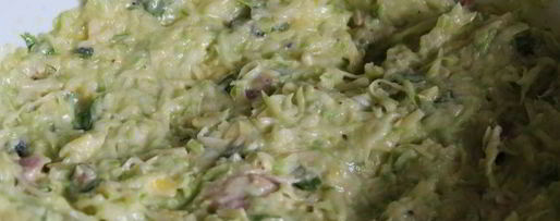 Шаг 3: кабачковых оладий с сыром, беконом и мятой