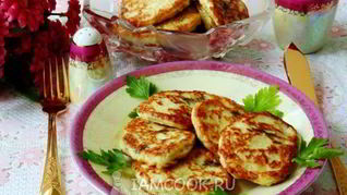 Рецепт Кабачковых оладий с творогом