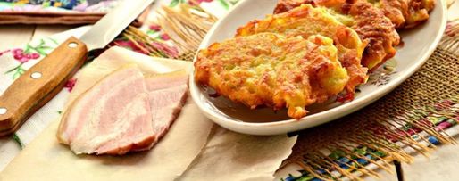 Шаг 1: картофельных оладий с беконом