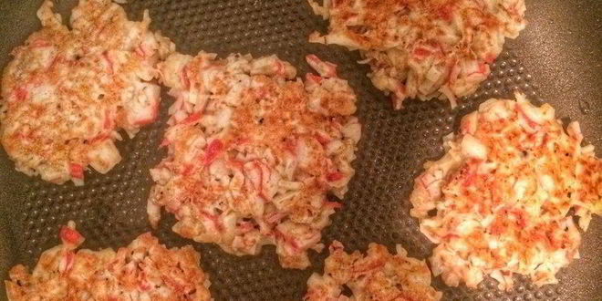 Рецепт крабовых оладушек