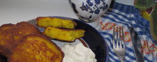 Шаг 5: кукурузных оладушек с тыквой