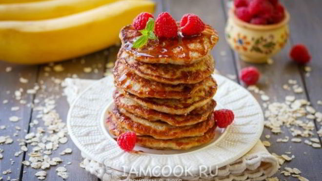 Рецепт Оладий из бананов и яиц