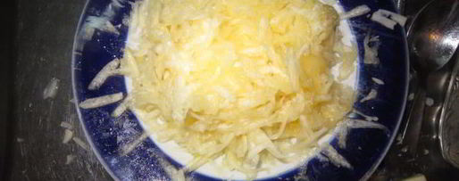 Шаг 2: оладий из кабачков и сыра