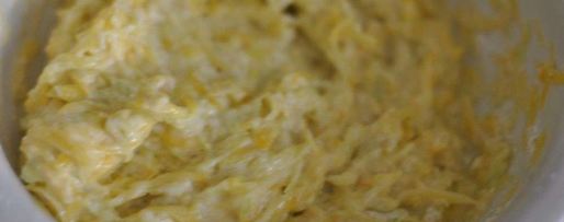 Шаг 2: оладий из кабачков с сыром