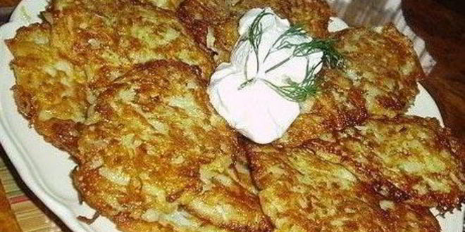 Рецепт оладий из кабачков с зеленью