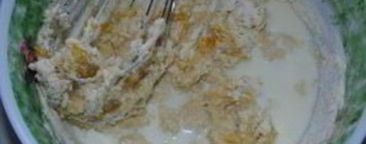 Шаг 1: оладий из кукурузной муки