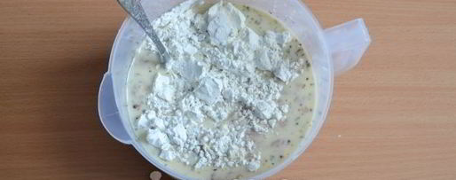 Шаг 7: оладий из куриного филе с крахмалом и кефиром