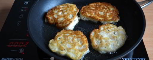 Шаг 10: оладий из куриного филе с крахмалом и кефиром