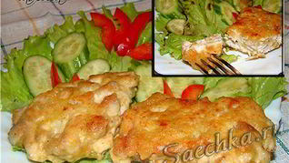 Рецепт Оладий из куриной грудки