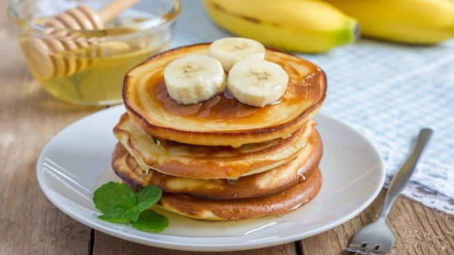 Рецепт Оладий из творога и манки с бананом