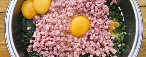 Шаг 3: оладий из зеленого лука