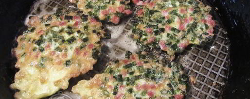 Шаг 6: оладий из зеленого лука