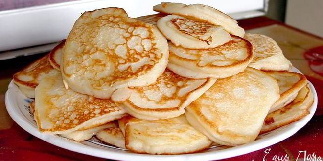 Рецепт оладий на кефире
