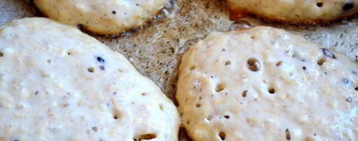 Шаг 3: оладий с бананом, ежевикой и овсяными хлопьями