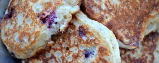 Шаг 4: оладий с бананом, ежевикой и овсяными хлопьями