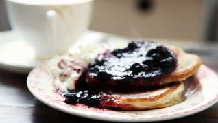 Рецепт Оладий с черникой