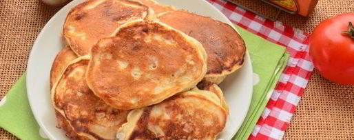 Шаг 10: оладий с колбасой на кефире