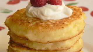 Рецепт Оладий с кукурузной мукой и творогом