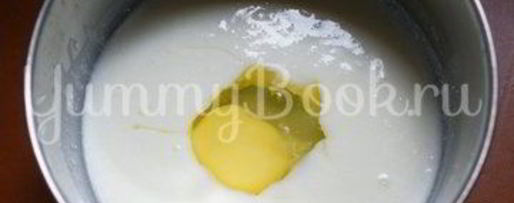 Шаг 1: оладий с яблоком