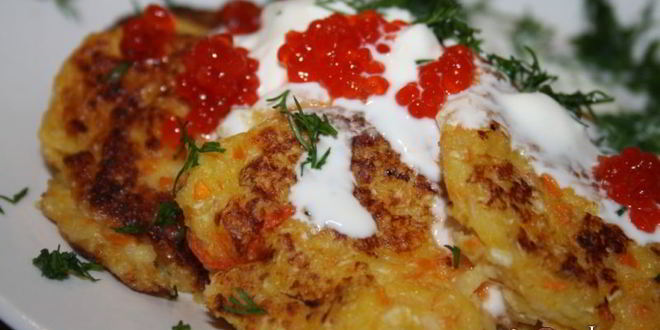 Рецепт овощных оладий