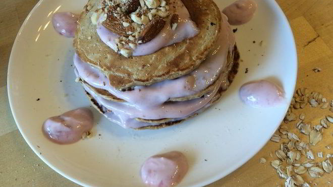 Рецепт Овсяных оладий на ряженке