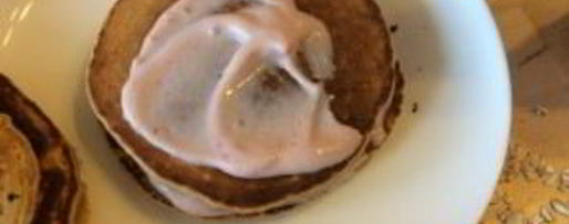 Шаг 5: овсяных оладий на ряженке