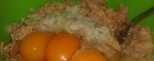 Шаг 2: рыбных оладушек