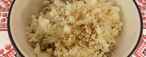 Шаг 1: рыбных оладий с творогом