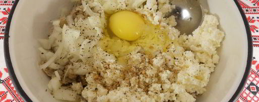 Шаг 2: рыбных оладий с творогом