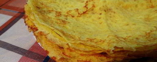 Шаг 4: тонких кукурузных блинчиков с куркумой