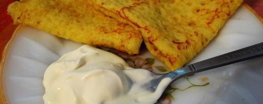 Шаг 5: тонких кукурузных блинчиков с куркумой