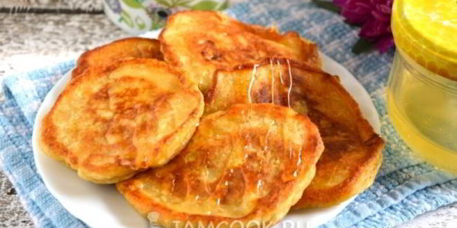 Рецепт тыквенных оладий с яблоками