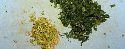 Шаг 2: тыквенных оладий со шпинатом и зеленью