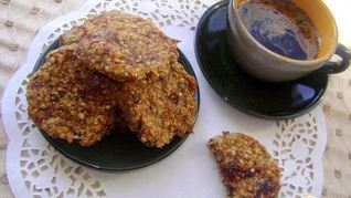 Рецепт Бананова-овсяного печенья с финиками