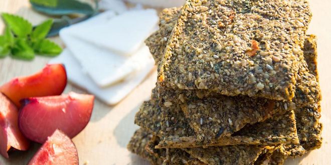 Рецепт крекеров с семенами