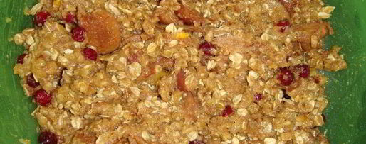 Шаг 7: овсяно-яблочного печенье с клюквой