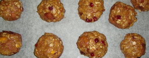 Шаг 8: овсяно-яблочного печенье с клюквой