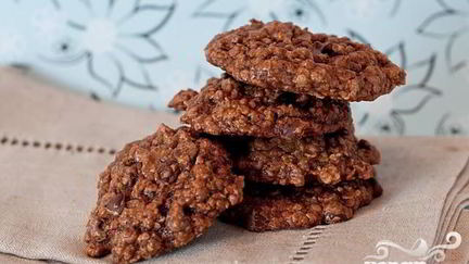 Рецепт Овсяного печенья с кофе и шоколадом