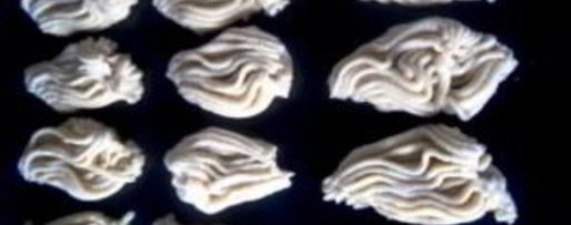 Шаг 2: печенья через мясорубку со сметаной