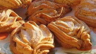 Рецепт Печенья Хризантемы из творожного теста