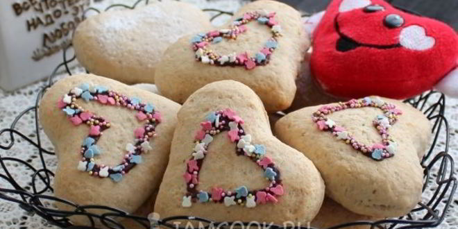 Рецепт печенья ромового сердечки